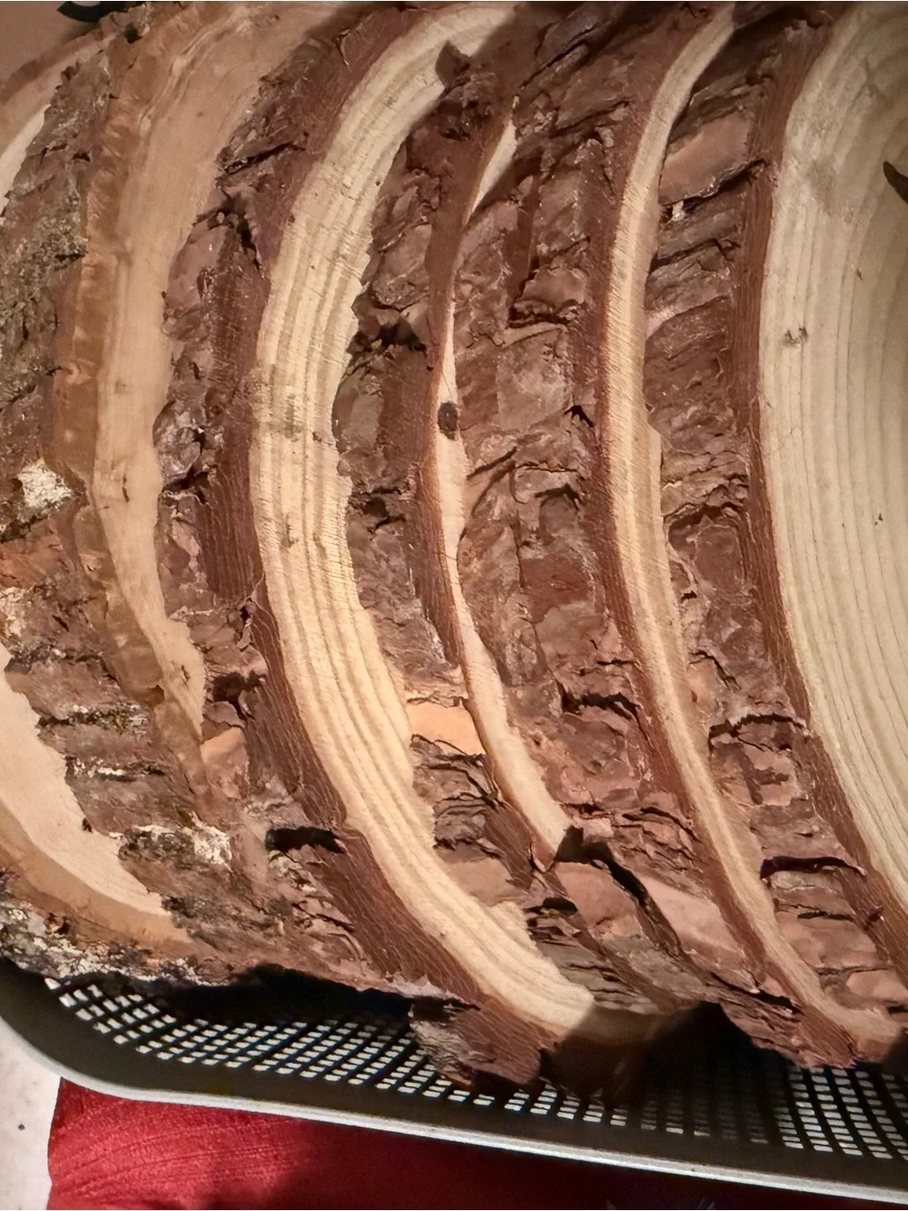 Rustic unfinished 11” wood slices- $20 ea or $80 for set of 4